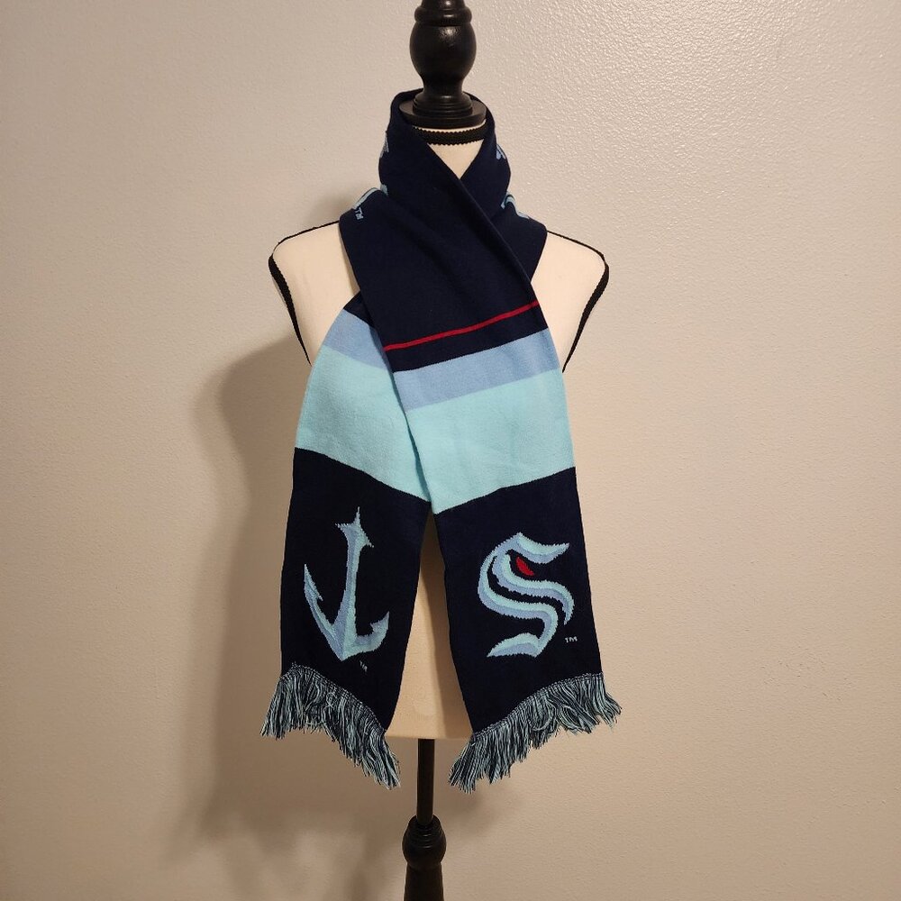 Ruffneck Seattle Kraken NHL Official Licensed Team Scarf, Unisex Hockey Fan Gear